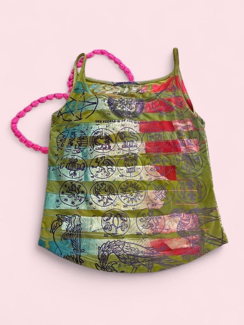 The People of the Labyrinths Painted Tie-Dye Tank Top EU size 1